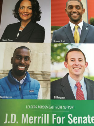 Ex-Mayor Dixon to Endorse J.D. Merrill in Baltimore Senate Race