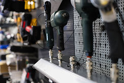 Photo d'une partie du rayon pneumatique