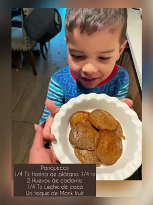 Panquecas de plátano.