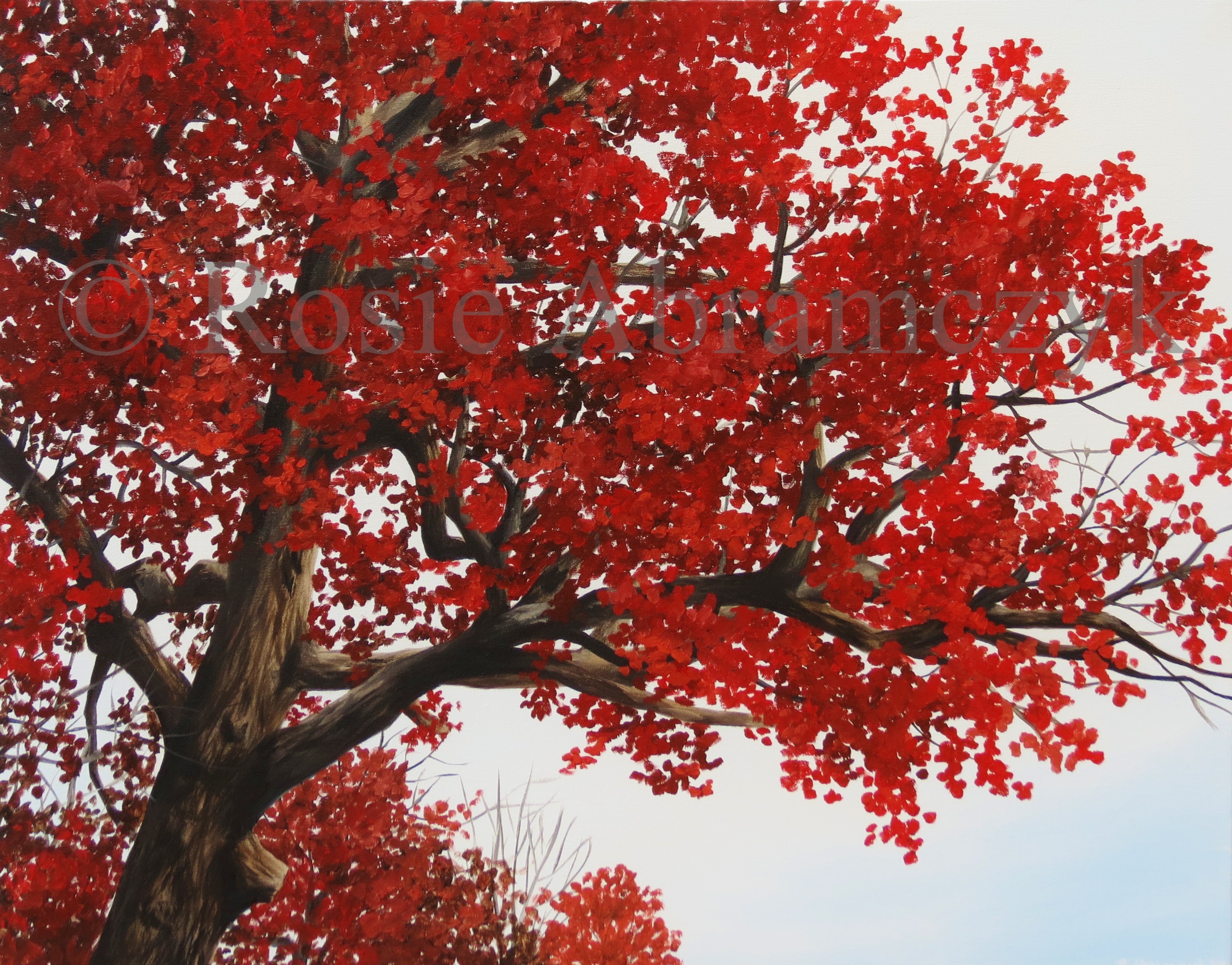 Antique Autumn Oak, by Rosie Abramczyk, Oil Paint, 2013
