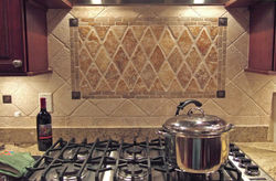 4"x4" Travertine Durango Backsplash