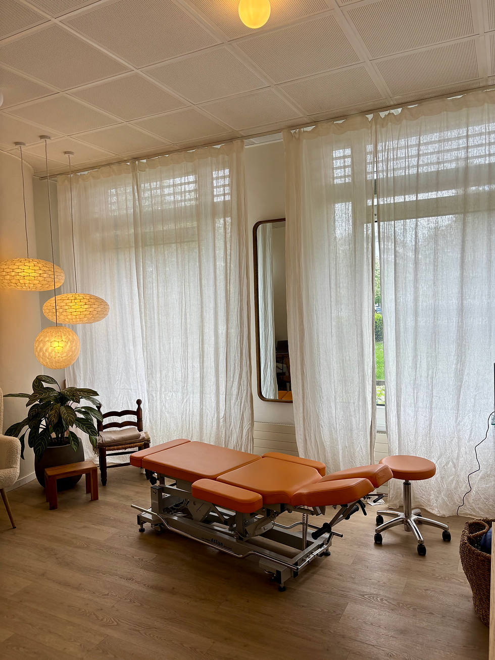 Salle de soin du cabinet d'étiopathie de Genève