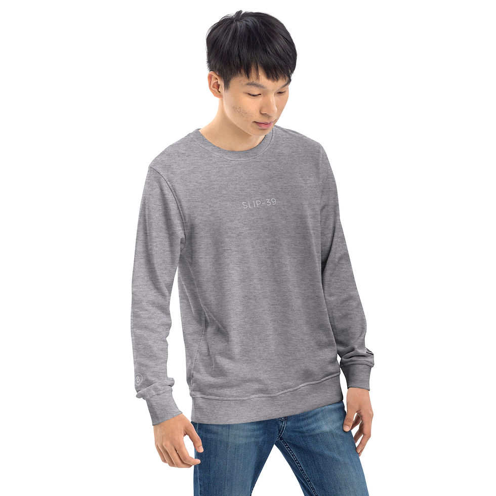 Thumbnail: SLIP39 - BITCOIN - EMBROIDERED - Unisex Organic Sweatshirt