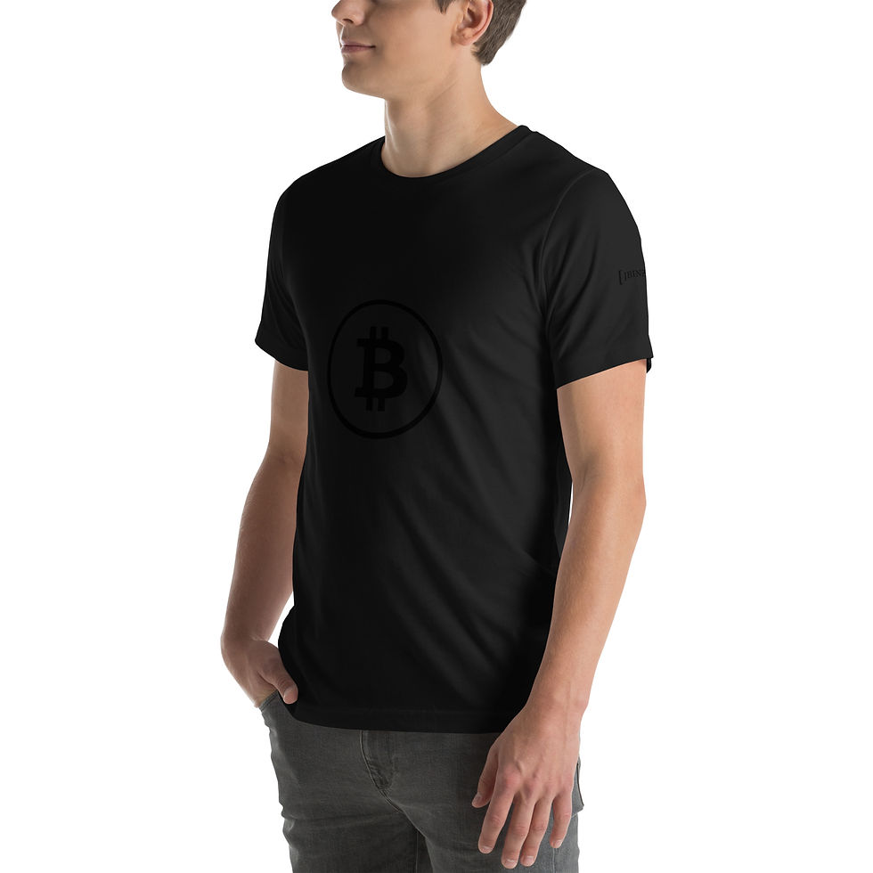 Thumbnail: BLACK BITCOIN - PRINTED - Unisex T-Shirt