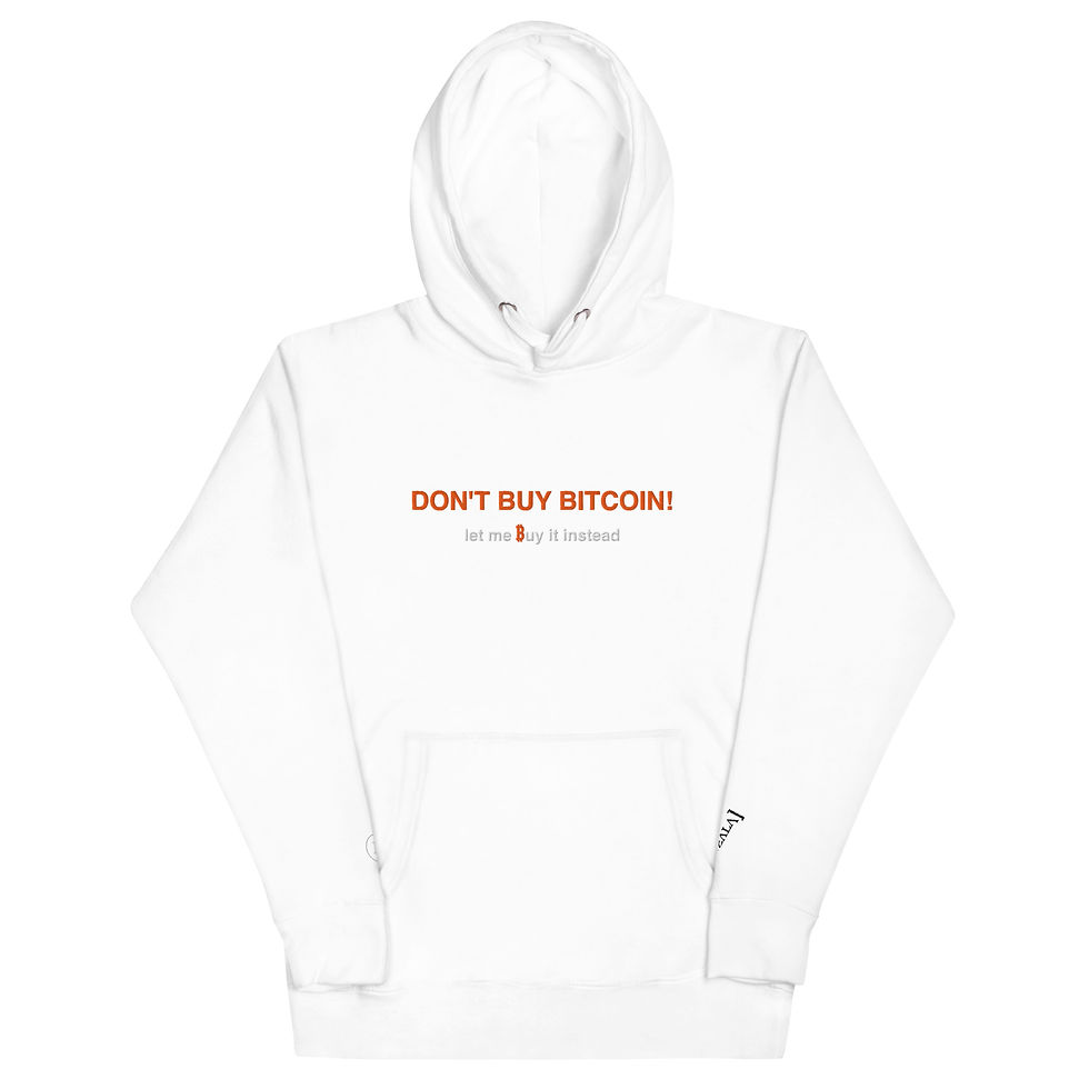 Thumbnail: DON'T BUY BITCOIN - EMBROIDERED - Unisex Hoodie