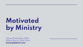 Motivated by Ministry - Yianno Pantazelos