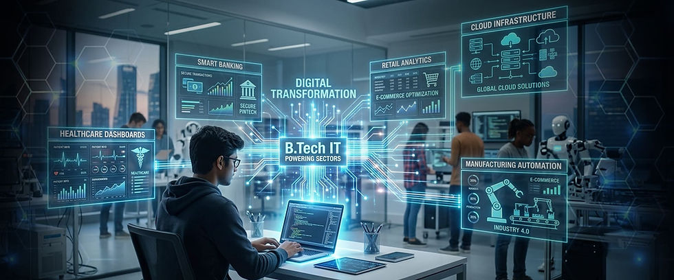 How B.Tech. IT Graduates Are Leading Digital Transformation Across Industries