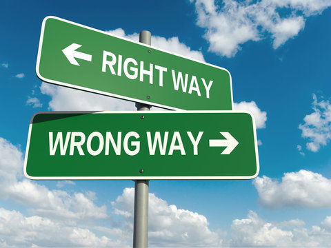 When the Wrong Way is the Right Way
