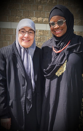 welcoming picture with the Director of Quran and Islamic studies.