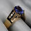 Thumbnail: Pre-Owned 14K YG 1.39ct Tanzanite .42ct Diamond Ring 6.2gm Sz 8.25