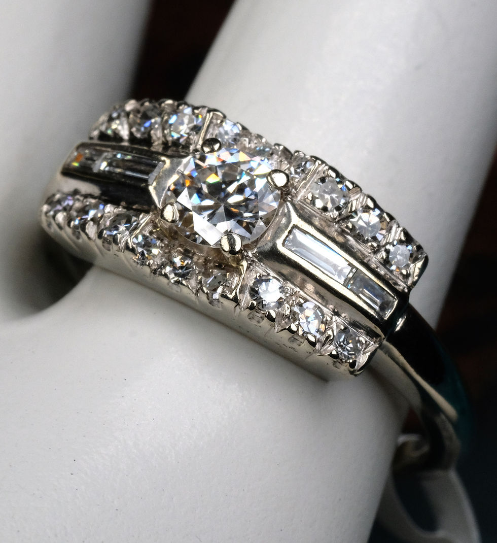 Thumbnail: Pre-Owned 14K WG .75ct Diamond Ring G/H VS/SI 4.6g Sz 8.5