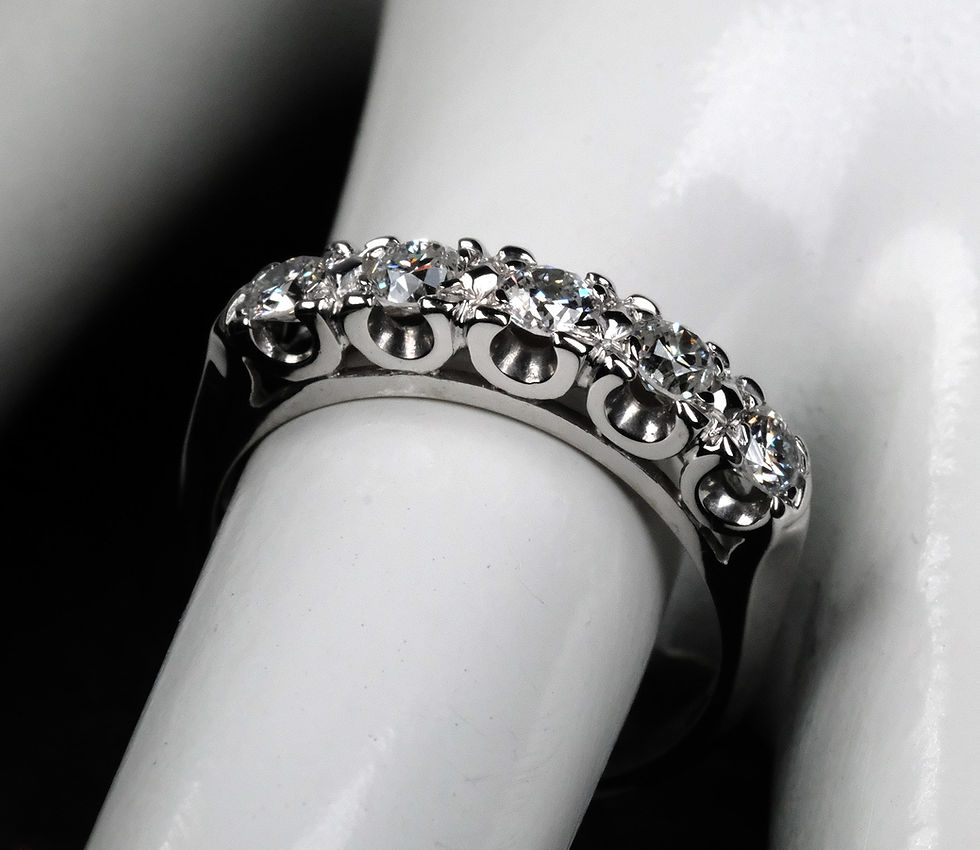 Thumbnail: Pre-Owned 14K White Gold .60ctw G/H Diamond Band Size 6
