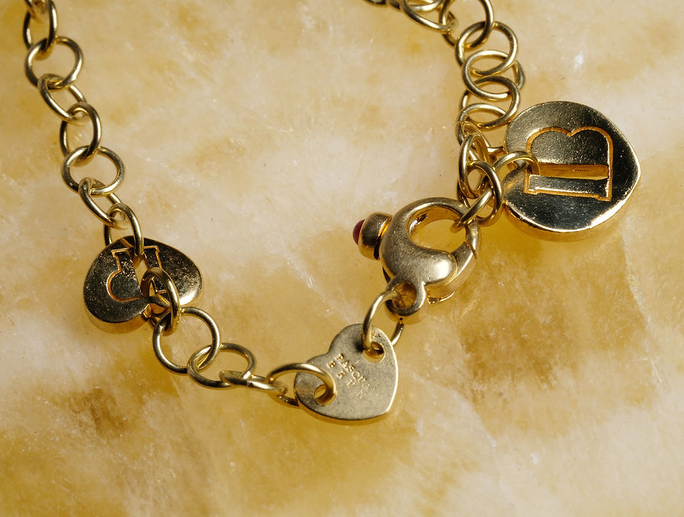 Thumbnail: Pre-Owned Pasquale Bruni 18K Heart Link Bracelet 9.0gms 8.5"