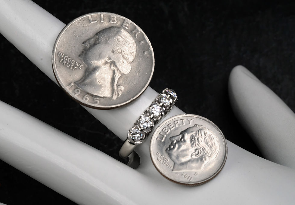 Thumbnail: Pre-Owned 14K WG .42ctw Diamond Band G/H SI-1/2 Size 6.25