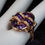 Thumbnail: Pre-Owned Bellarri "Bordeaux" 14K RG Amethyst Diamond Ring Sz 7