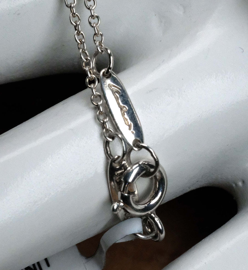 Thumbnail: Pre-Owned Tiffany & Co. Elsa Peretti Sterling Bean Necklace