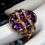 Thumbnail: Pre-Owned Bellarri "Bordeaux" 14K RG Amethyst Diamond Ring Sz 7