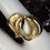 Thumbnail: Vintage Solid 14K Yellow Gold Bamboo Texture Swirl Ring 6.2gm Size 6