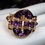 Thumbnail: Pre-Owned Bellarri "Bordeaux" 14K RG Amethyst Diamond Ring Sz 7