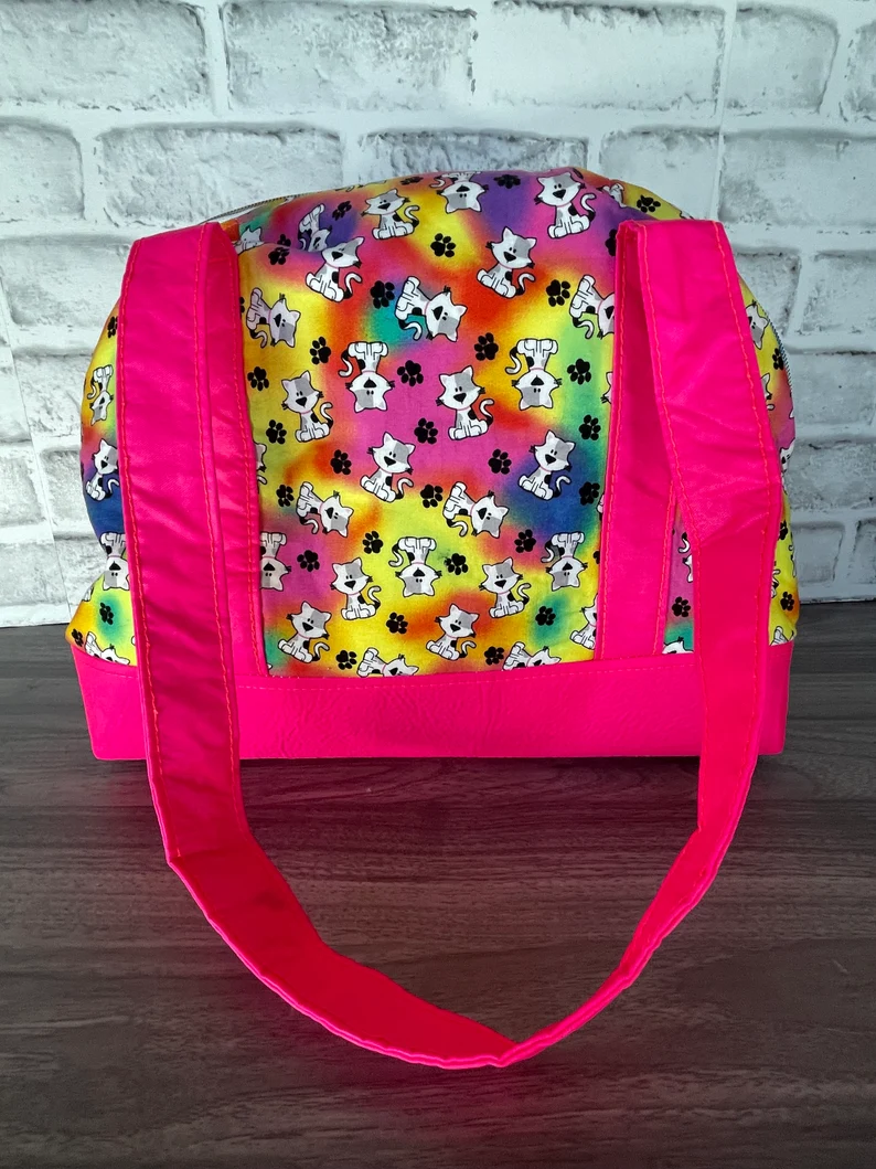 Pink Tie Dye Cat Bag by Purrsnickitty