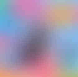 Cool dog sporting sunglasses on a tie-dye background saying, "Peace, love, poop bags"