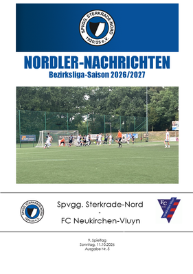Stadionzeitung mit QR-Code zum Heimspiel 11.10.2026 
