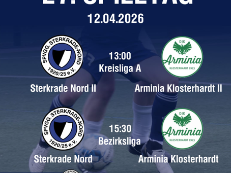 Spielankündigung Senioren Derbytime Sonntag, den 12.04.2026