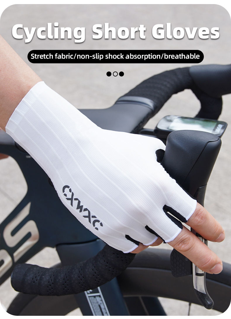 Thumbnail: Breathable Half Finger Cycling Gloves