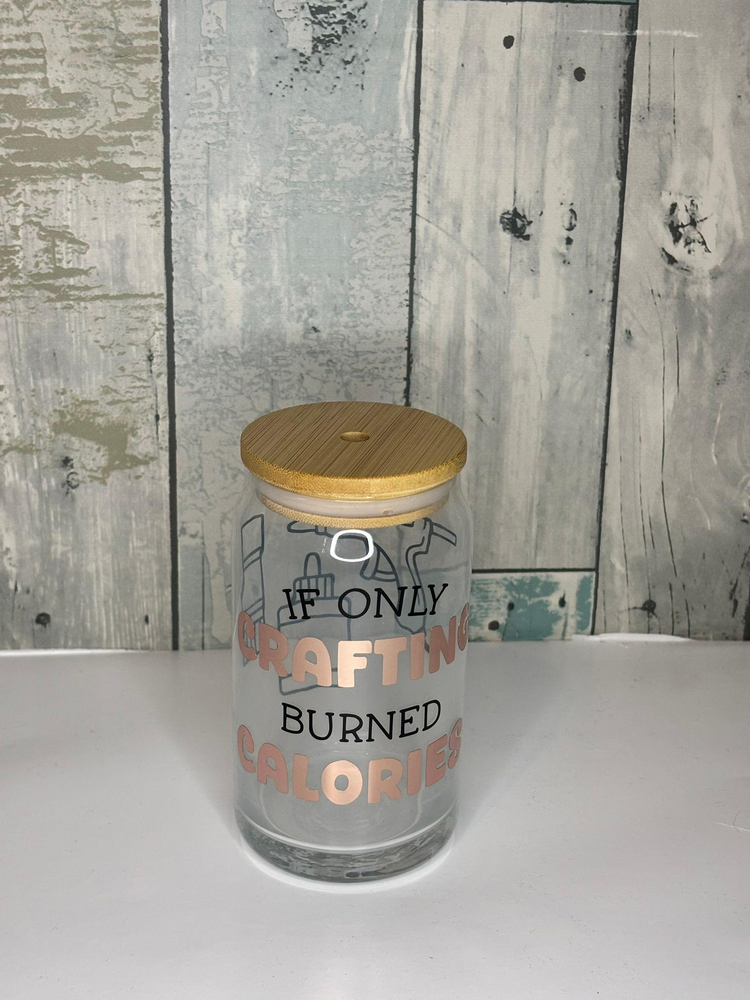 Crafting Glass Tumbler