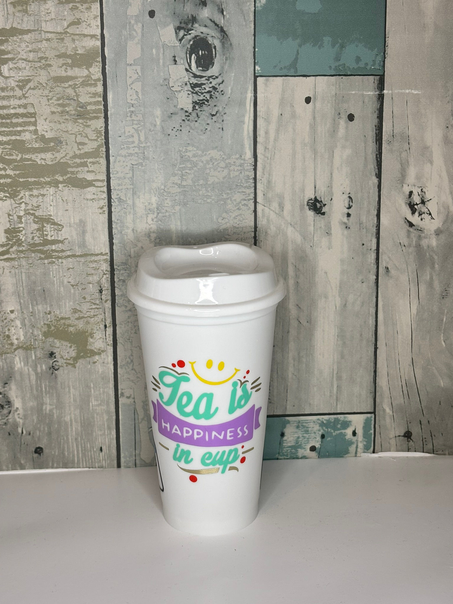 Tea Design Reusable Cup