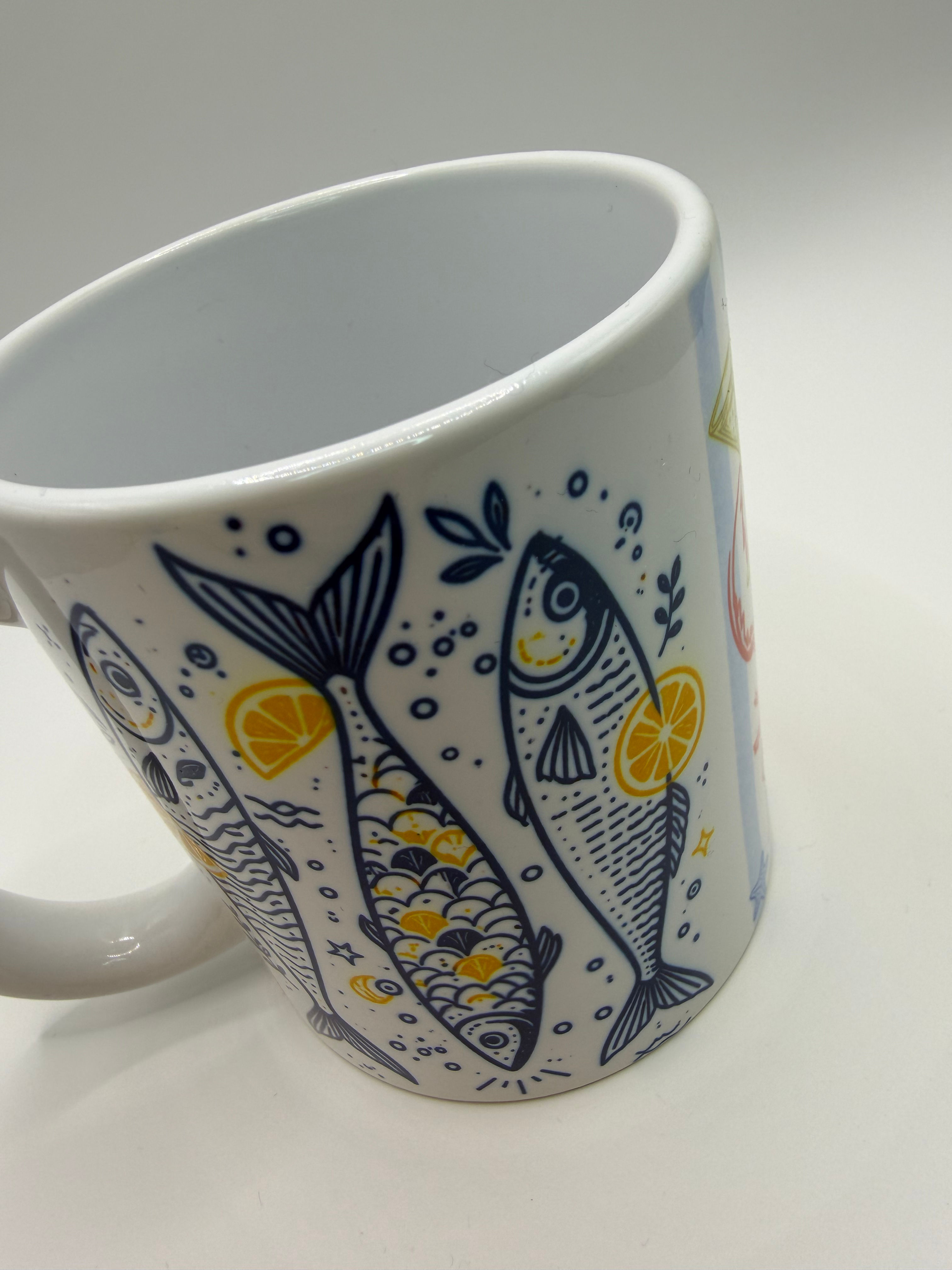 11oZ Fish Themed Mug