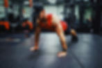 Athlete who does push-ups
