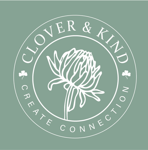 Clover and Kind logo design and branding for consulting, education, and publishing company
