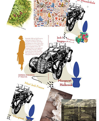 Cover images from some of Margaret's work