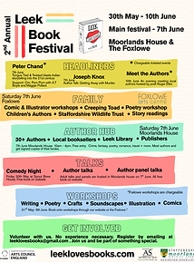 Book Festival Leek Book Festival Flier Image