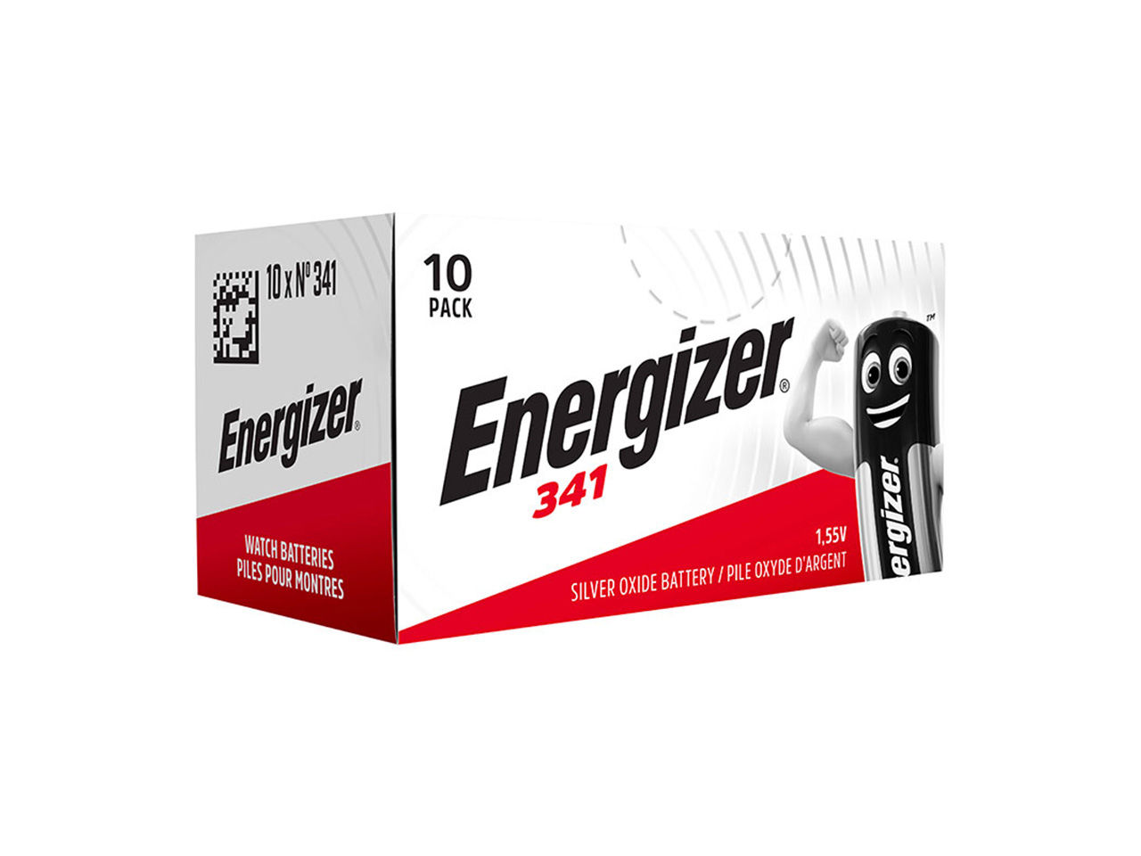 Pila Energizer 341 Óxido de Plata SR714SW 1,55V Reloj - Pack 10 ud