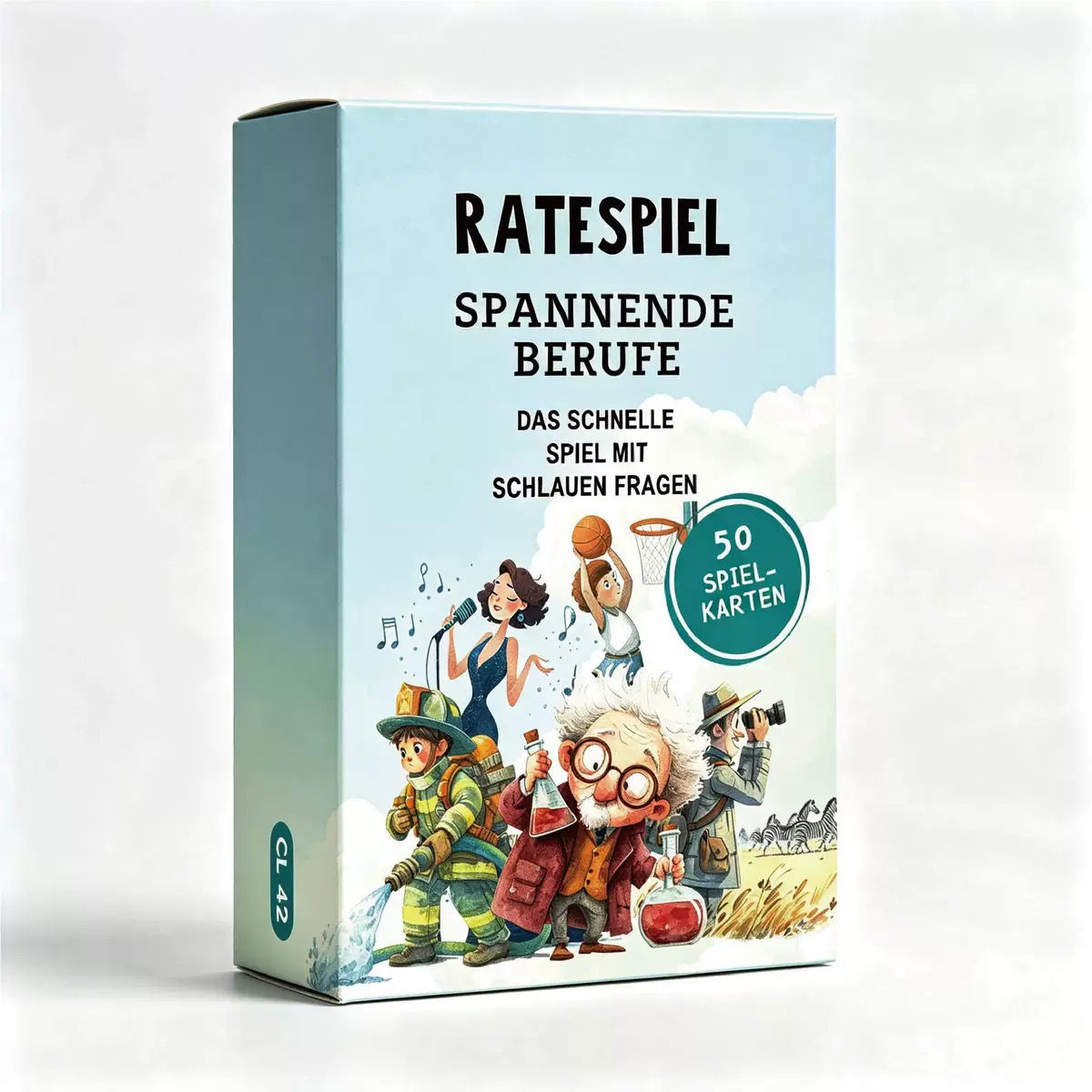 German Profession Quiz Cards for Kids | Ratespiel Spannende Berufe | 50 German C
