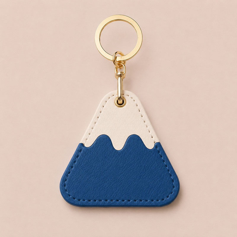 Miniature : Swiss Alps Mountain Keyring – Snow-Capped Mountain Bag Charm ( x8 )