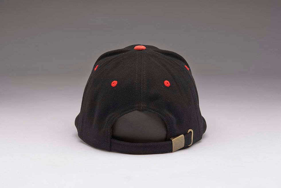 Thumbnail: EC07 Heavyweight Brushed Cotton with Suede Peak RED_BLACK