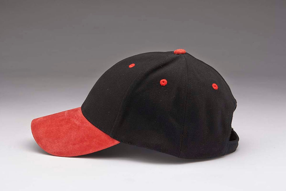 Thumbnail: EC07 Heavyweight Brushed Cotton with Suede Peak RED_BLACK