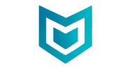 Turquoise Geometric Shield Emblem Transparent.png