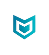 Turquoise Geometric Shield Emblem Transparent.png