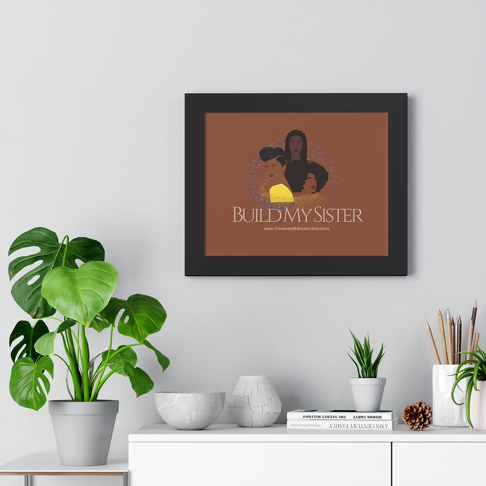 Thumbnail: Build My Sister Framed Horizontal Poster