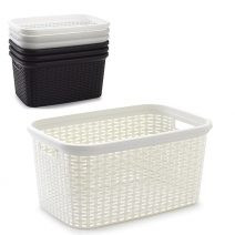 Rattan Laundry Basket 35L 53 x 36