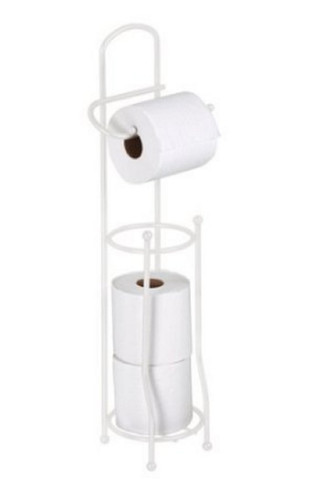 White Toilet Paper Holder & Dispenser