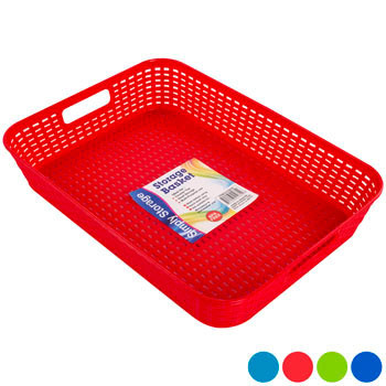 Tray Basket Rect 4 Colours