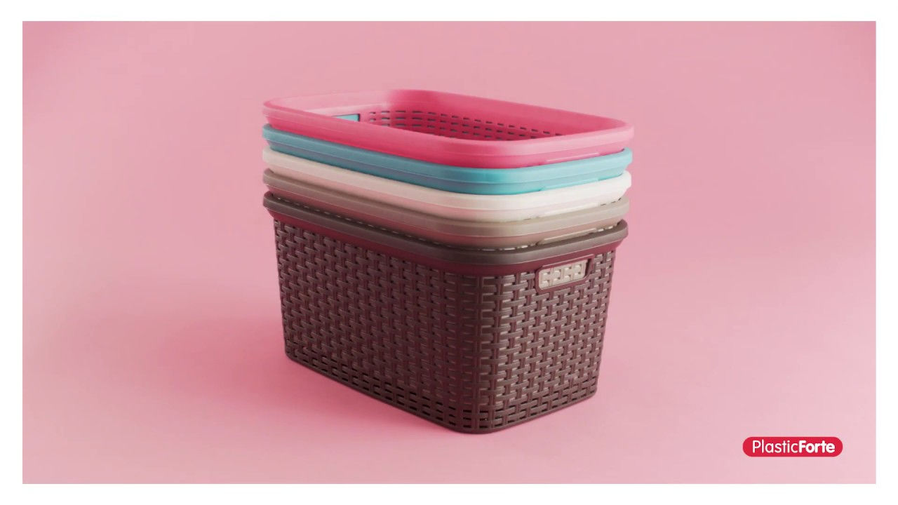Rattan Laundry Basket 35L 53 x 36 Assort Elegance