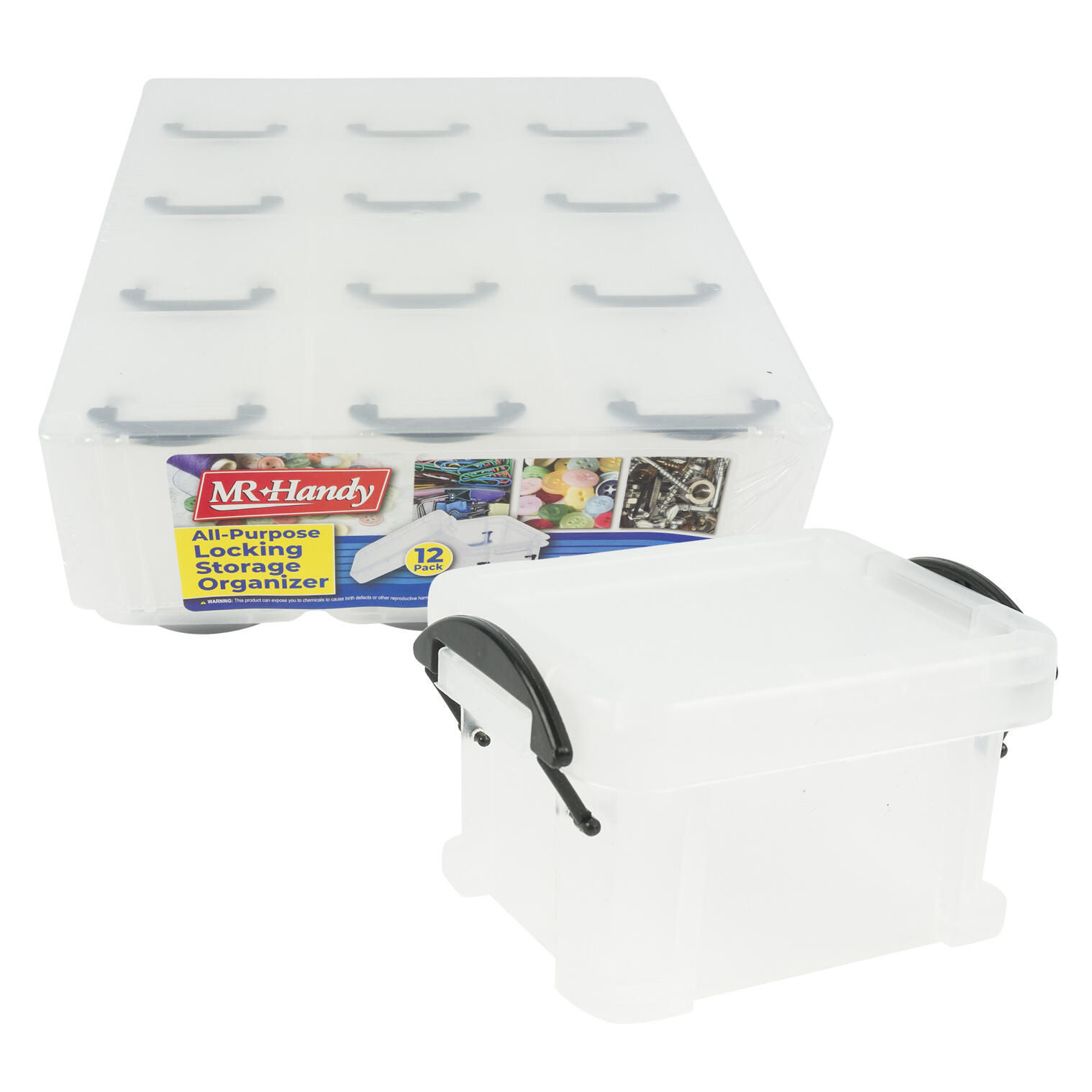 12pc Plastic Mini Drawer Container