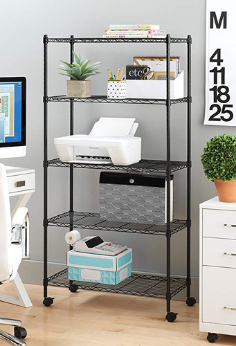 Supreme 5 Tier Shelving - Black