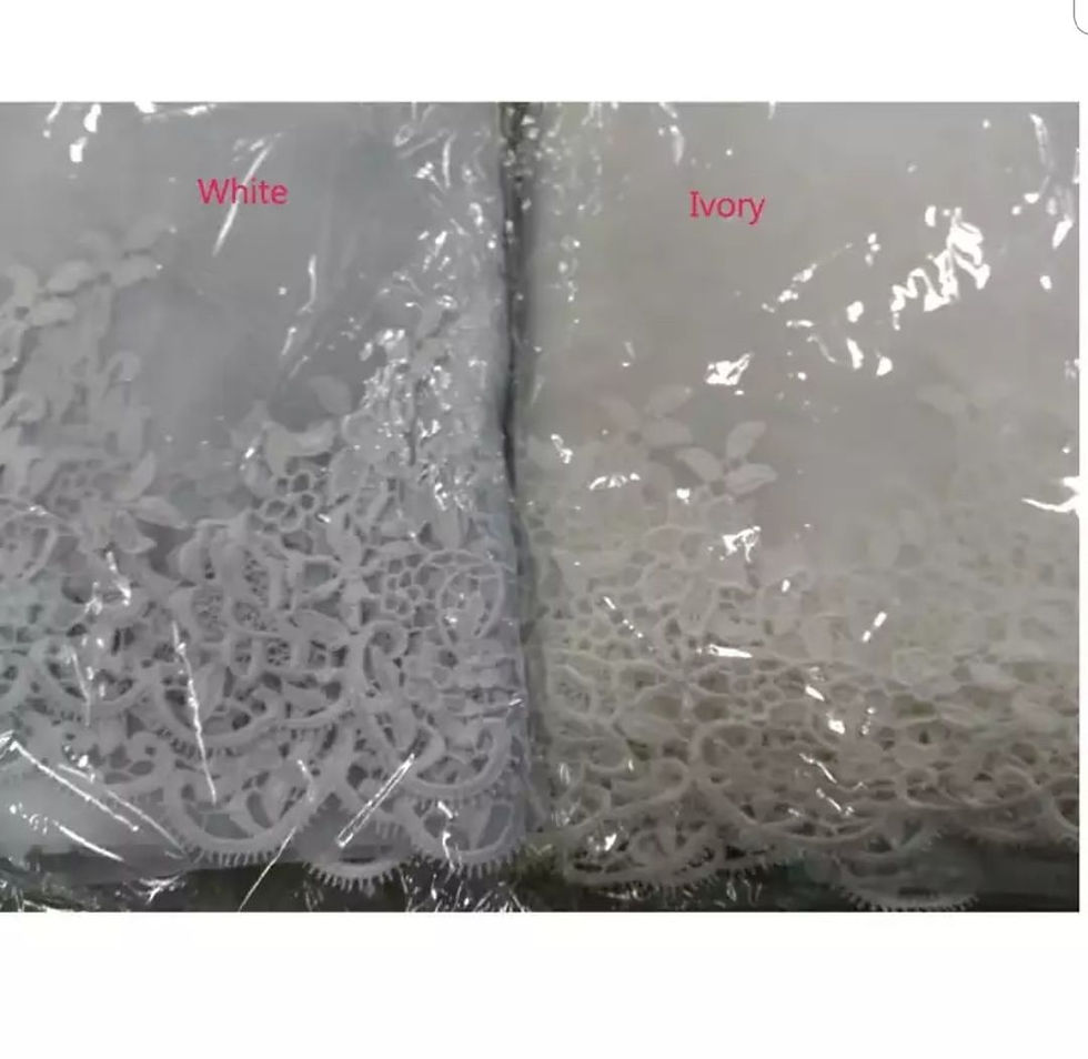 Thumbnail: UK 1 Tier Cathedral Length 3M Lace edge Bridal Wedding Veil With comb MD453